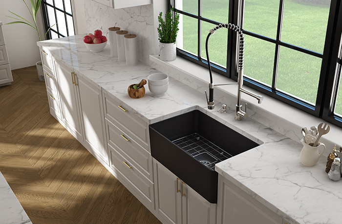 Bocchi Forte apron-front sink