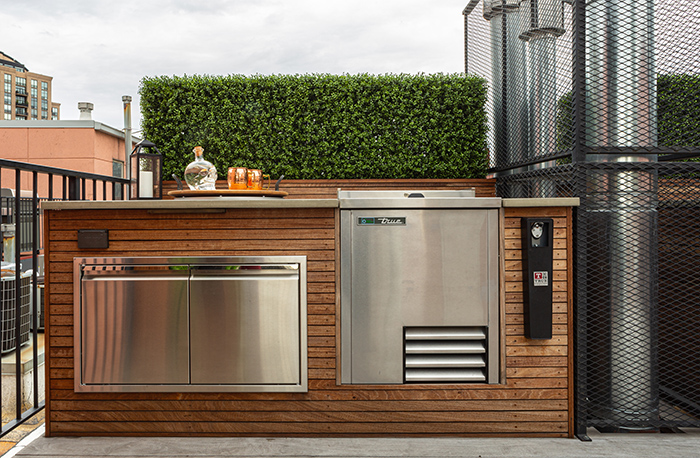 True Residential Slide-Top Beverage Refrigerator