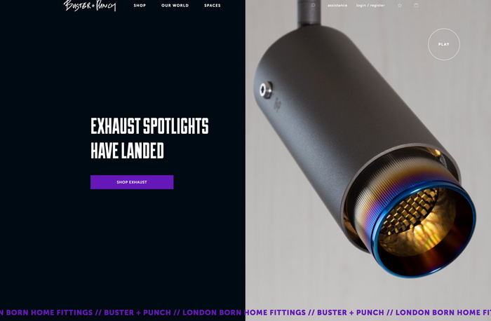 Buster + Punch New Website