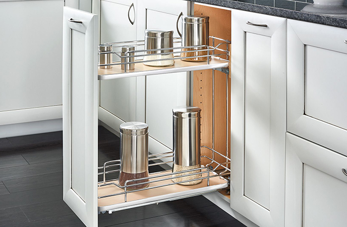 Rev-A-Shelf Two-Tier Chrome Wire Organizer