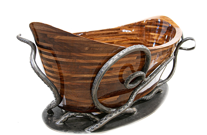 NK Woodworking & Design Octopus Bath