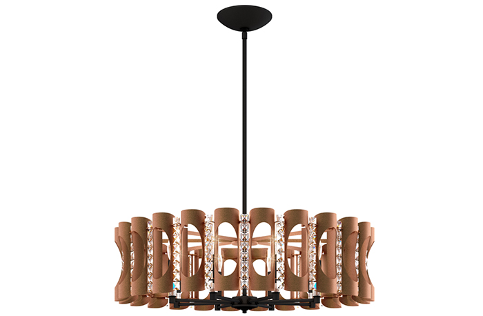 Schonbek Corten Steel Finish