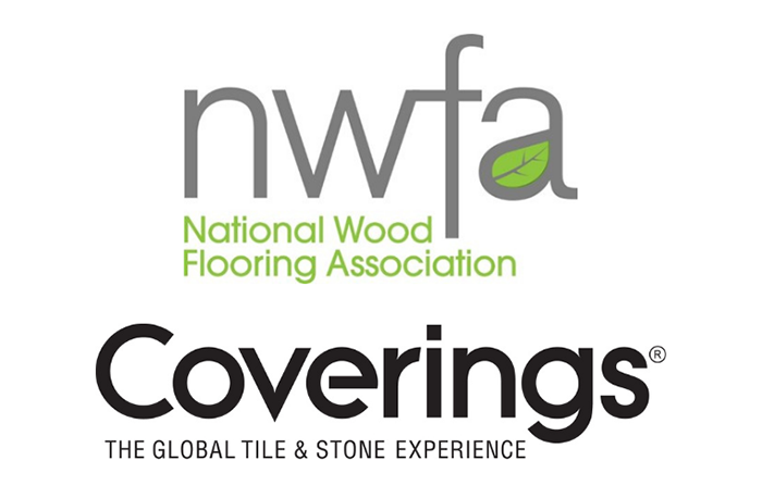 NWFA and Coverings logos