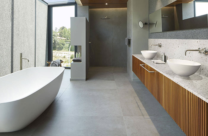 Corian Quartz Alabaster Terrazzo