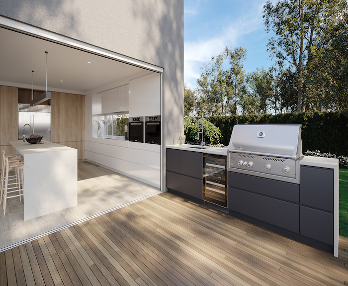 outdoor kitchen