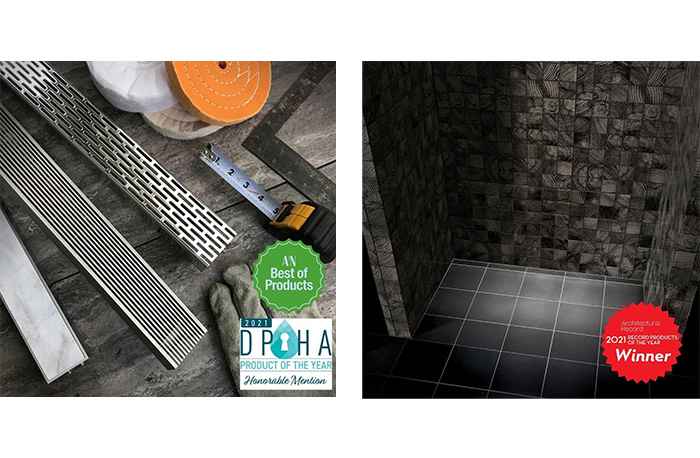 Infinity Drain Product Awards