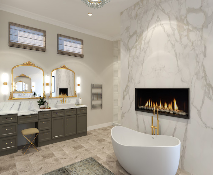 interior designer plans bath