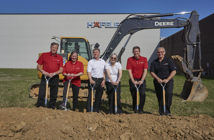 Häfele warehouse groundbreaking
