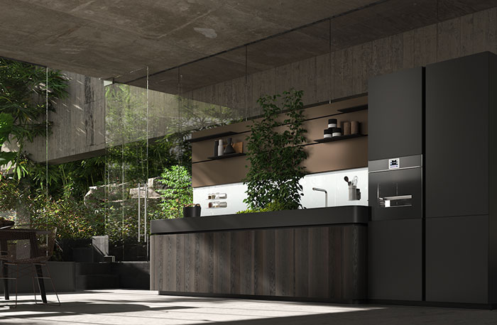 Aran Cucine Oasi One-Wall Kitchen