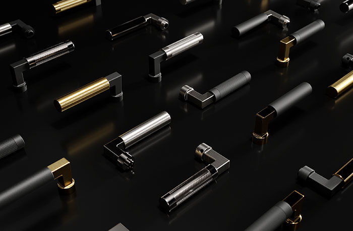 Baldwin Hardware Mixed Metal Levers