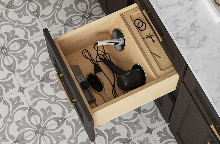 Hardware Resources Powered Vanity Drawer