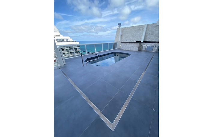 swimming pool perimeter drain