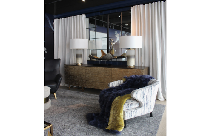 behind the windows display