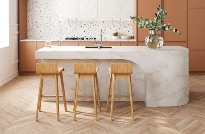 Durasein Icy Grey Solid Surface