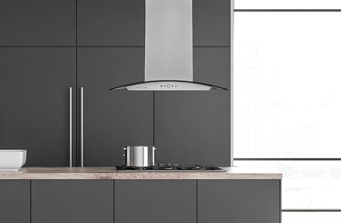 Hauslane IS-200 Convertible Island Range Hood