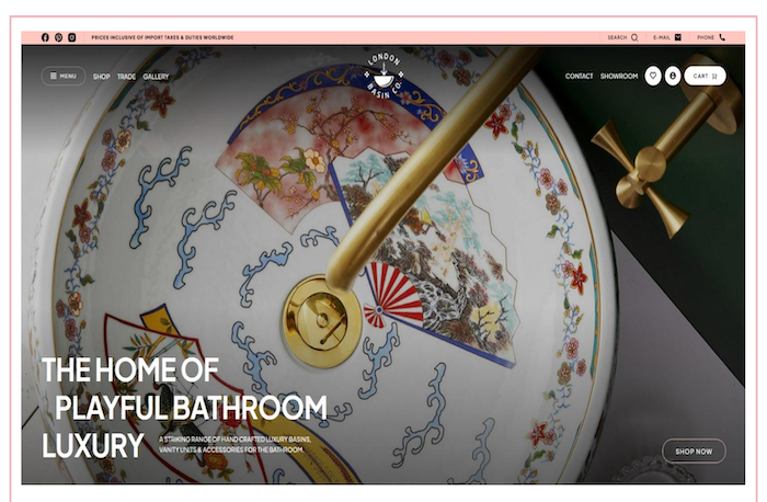 London basin company landing page