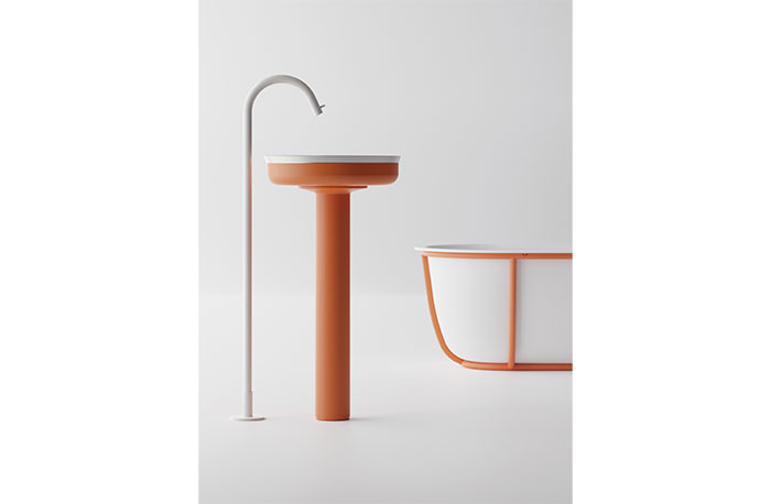 Agape Undici Inox Freestanding Washbasin