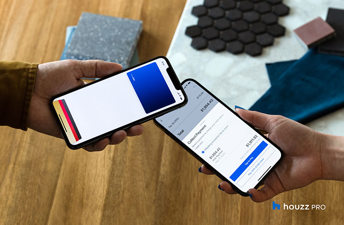 Houzz Pro Payments on the Go Tap to Pay