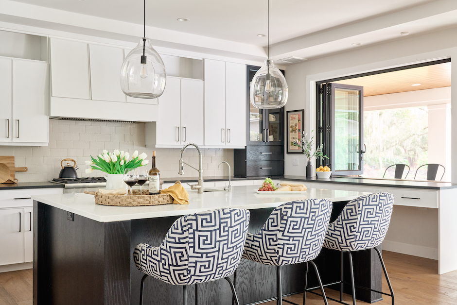 kitchen island with seating