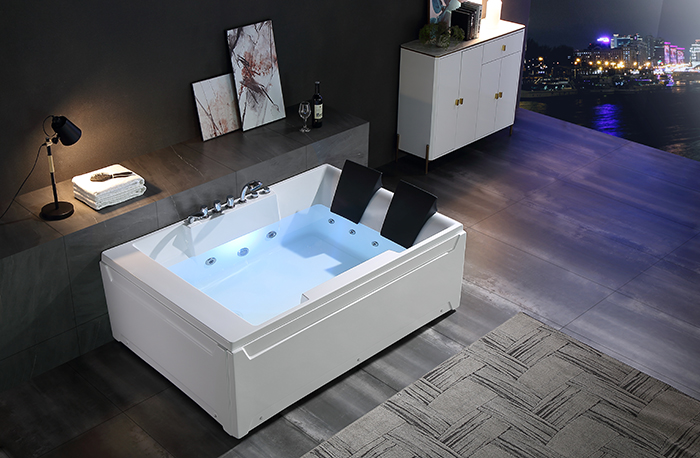 Empava 72-in. Whirlpool Rectangular Bathtub
