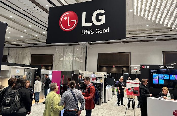 trade show floor smart appliances