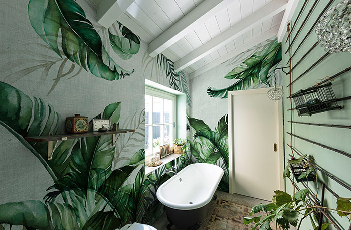 Spaghetti Wall bathroom wallpapers