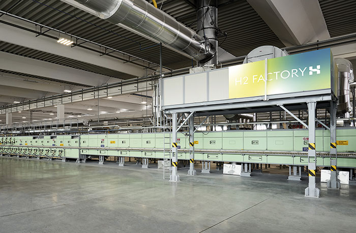 Hydrogen-Powered Ceramic Slab Factory