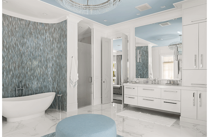 luxury bath from S&W Kitchens for high-net-worth client