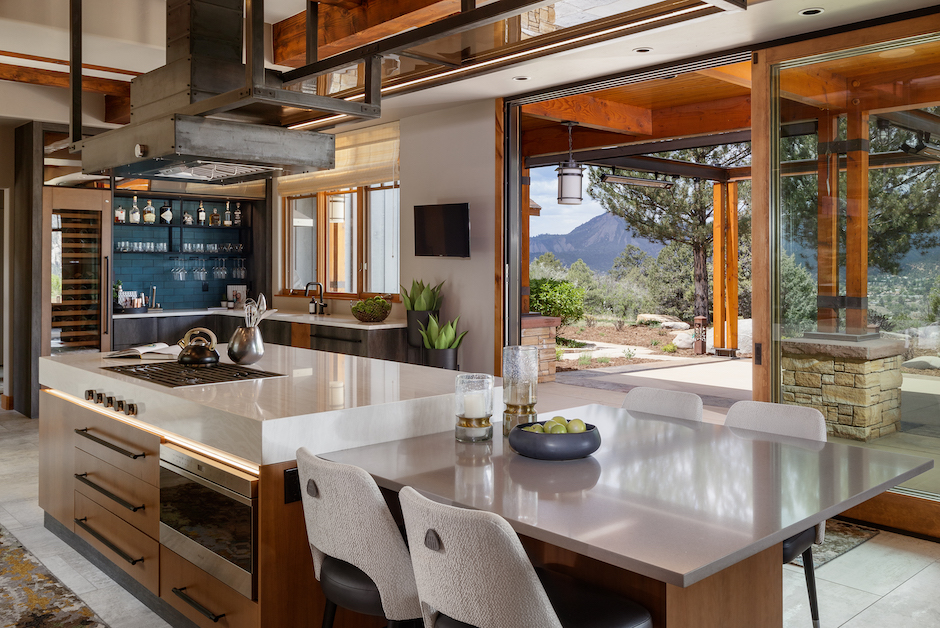 indoor outdoor kitchen