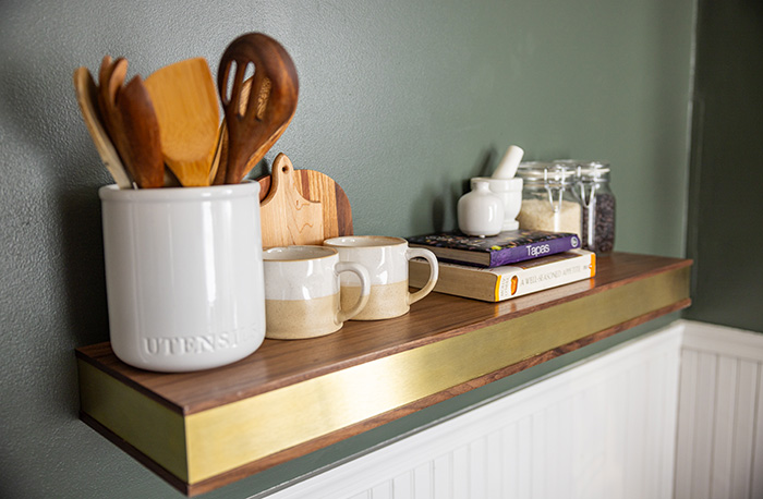 Wood-Mode Metal Accent Shelving