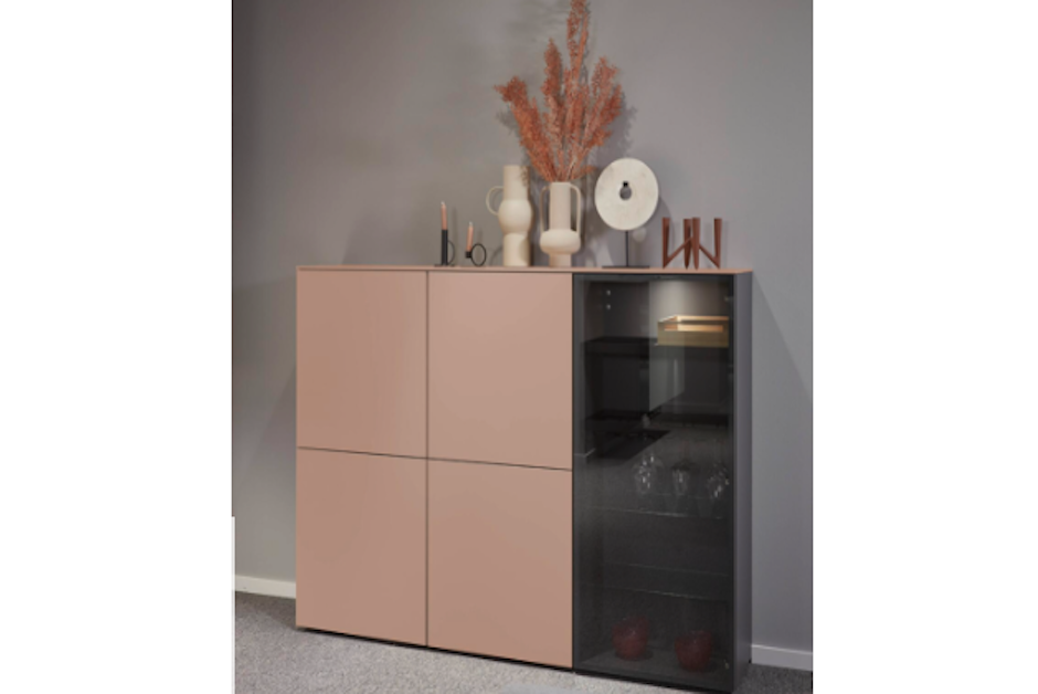 peach fuzz nobilia cabinet