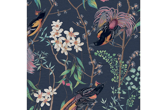 botanical and bird motif wallpaper graham brown