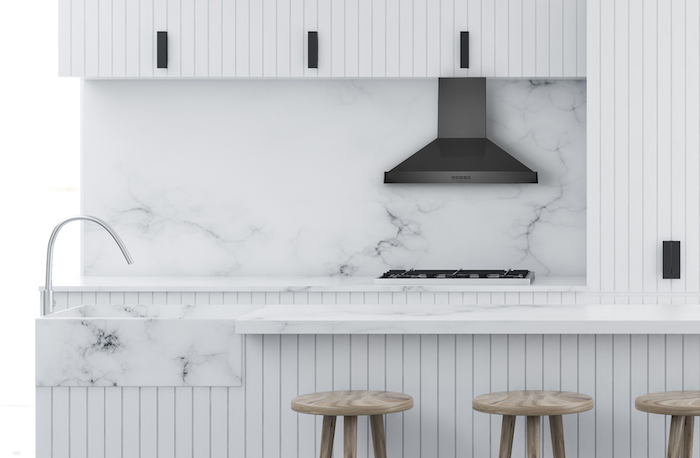 range hood in kitchen
