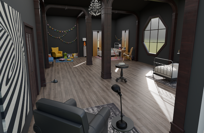 Wednesday television show rendering