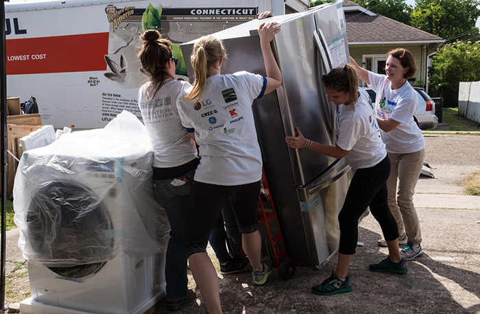 Sears/Rebuilding Together's ENERGY STAR Change the World Campaign. The community service project took place in the Hollygrove-Dixon neighborhood in New Orleans, where three homes received home upgrades and appliances donated by ENERGY STAR Partners. October 24, 2016.
