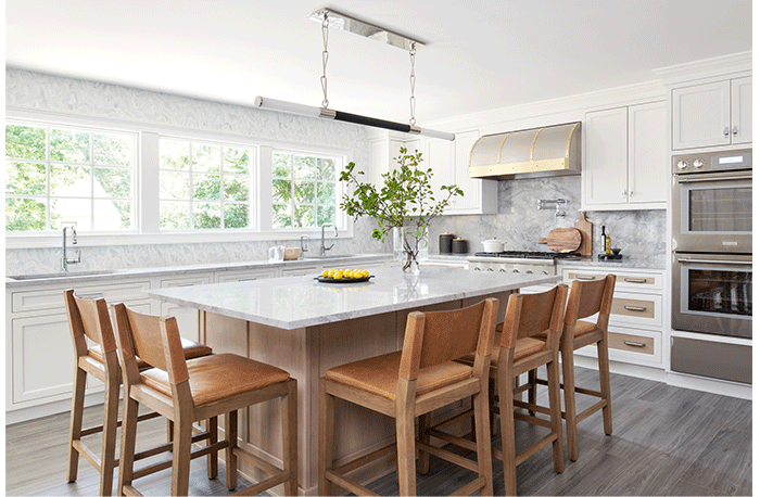 two sinks in a kosher kitchen by Daniella Hoffer Interiors