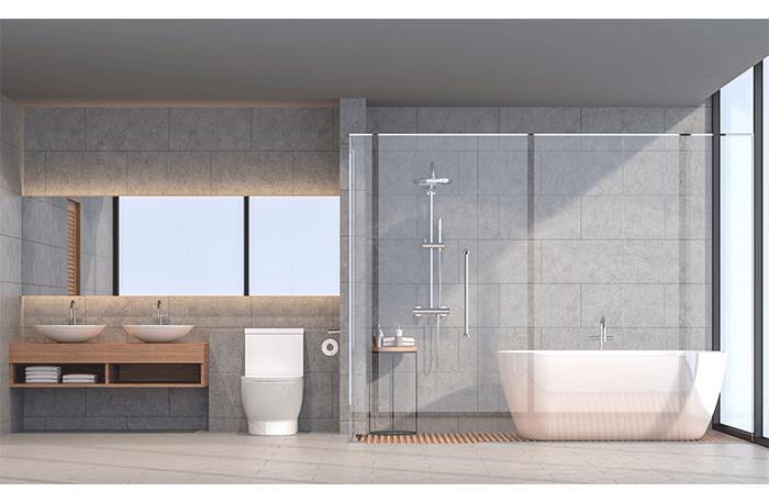 wellness design in the bathroom