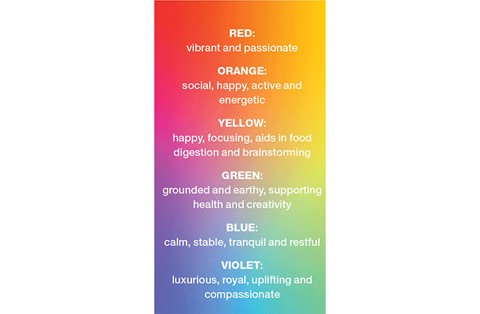 moods for various colors