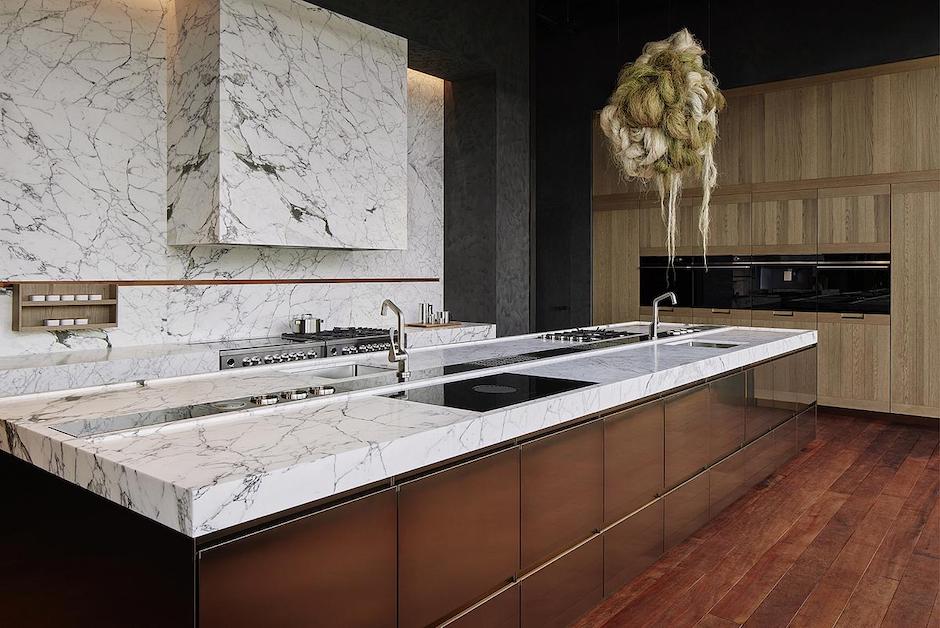 arclinea kitchen in fisher & paykel showroom