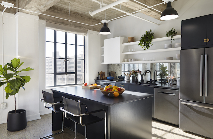 industrial kitchen natural light