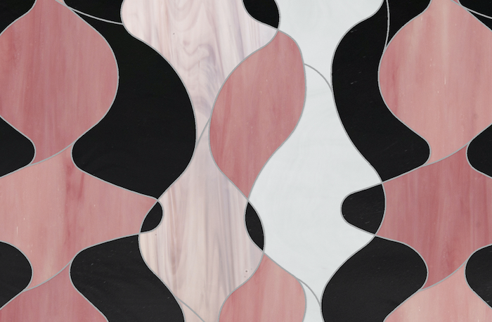 pink and black mosaic tile new Ravenna