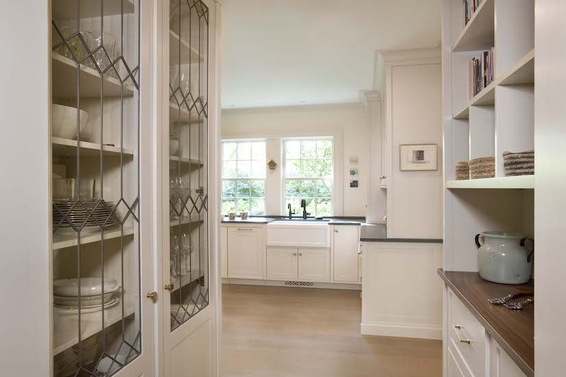 kitchen pantry storage and sink