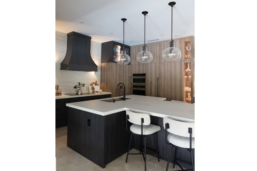 T-shape kitchen island