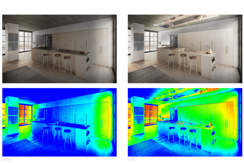 false color lighting photography