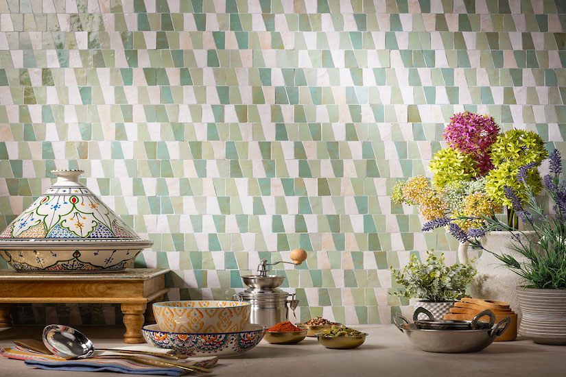 Luanda bay tile mistral in kitchen