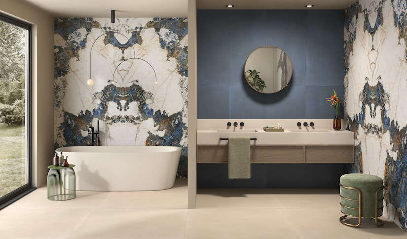 energie ker tile on bathroom walls