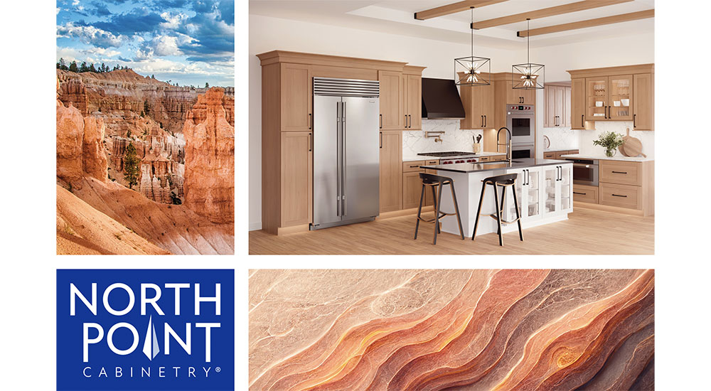 NorthPoint Cabinetry's new sandstone finish