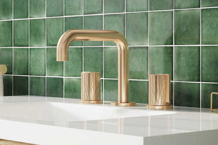 wide spread bath faucets in brass by California faucets