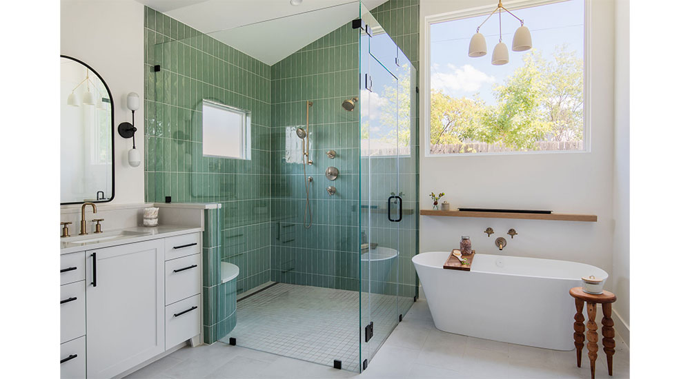 bathroom trends, shower tiles.