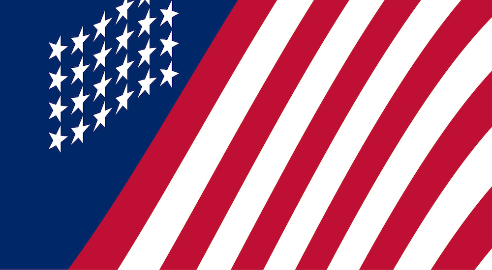 Stars and Stripes abstraction